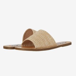 NEW! Steve Madden Rattan Grace Slide Sandal